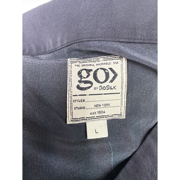 Go by GoSilk Ombré Striped Long Sleeve Blouse - Picture 6 of 9